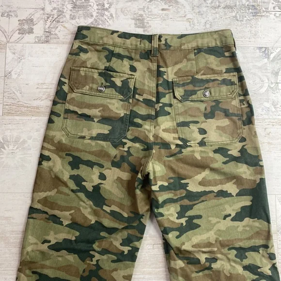 We The Free Free People Remy Camo High Waisted Wide Leg Jeans - Picture 16 of 16